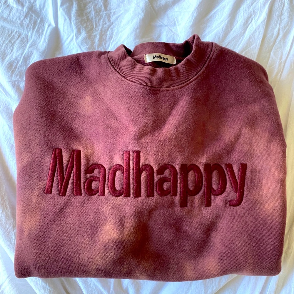 MADHAPPY LIMITED® HERITAGE CREWNECK - CABERNET